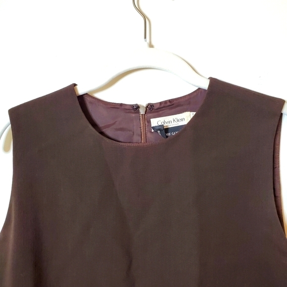 90's Calvin Klein Collection for Bergdorf Sleveless Dress - Picture 2 of 8